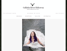 Tablet Screenshot of gallatinriverhideaway.com